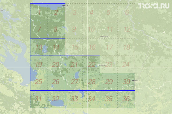 Набор топографических карт квадрата P-37 - Trasa.ru