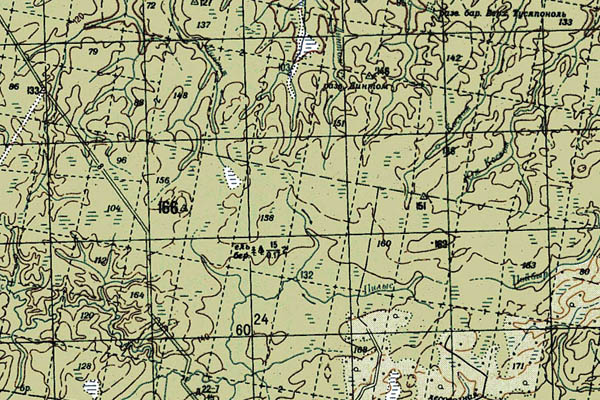 Уменьшенный фрагмент представленной топографической карты P-39-19_20 - Trasa.ru