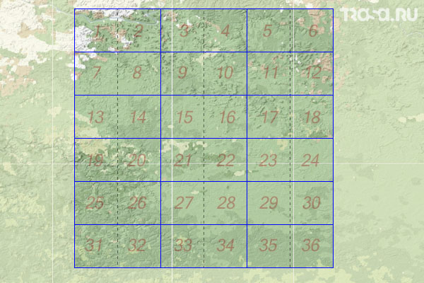 Набор топографических карт квадрата P-47 - Trasa.ru