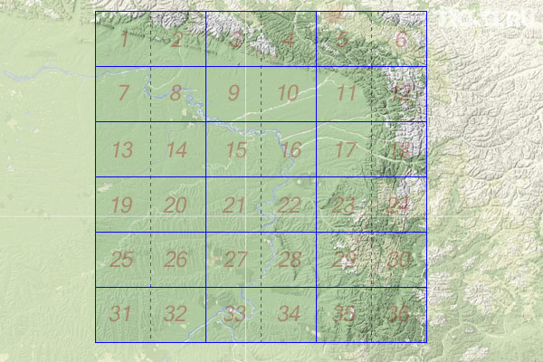 Набор топографических карт квадрата P-53 - Trasa.ru