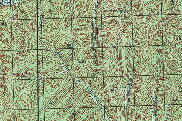 Уменьшенный фрагмент представленной топографической карты P-53-25_26 - Trasa.ru