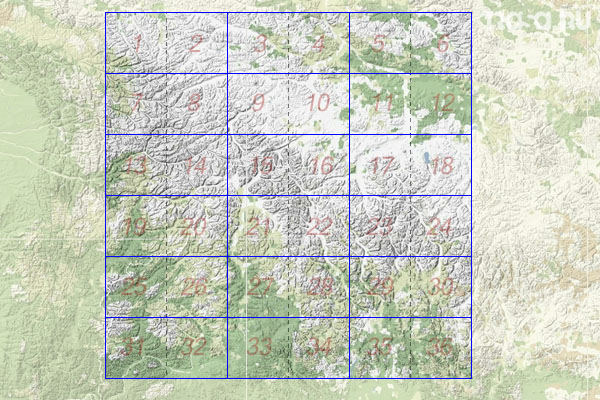 Набор топографических карт квадрата P-54 - Trasa.ru