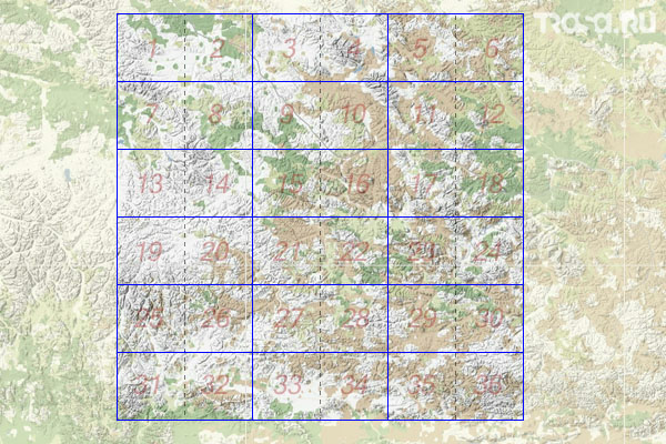 Набор топографических карт квадрата P-55 - Trasa.ru