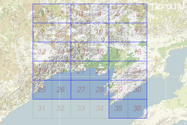 Набор топографических карт квадрата P-57 - Trasa.ru