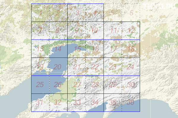 Набор топографических карт квадрата P-58 - Trasa.ru