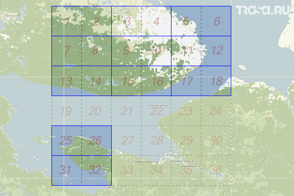 Набор топографических карт квадрата Q-37 - Trasa.ru