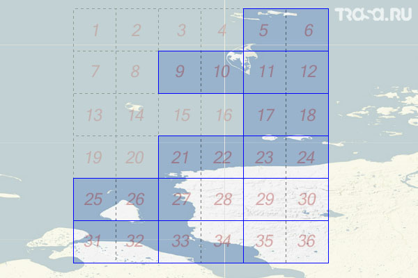 Набор топографических карт квадрата S-44 - Trasa.ru