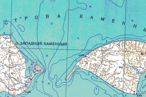 Уменьшенный фрагмент представленной топографической карты S-44-17_18 - Trasa.ru