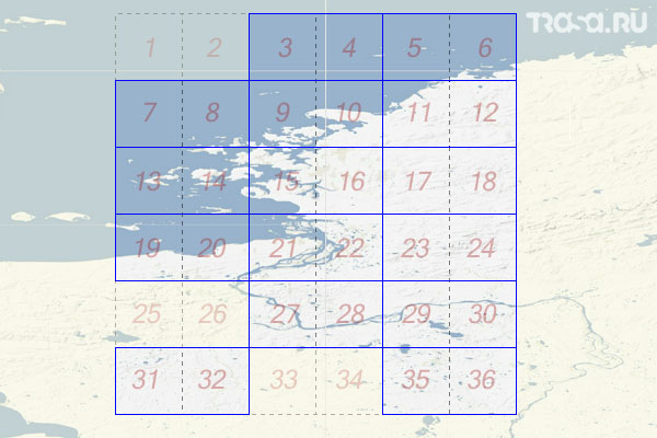 Набор топографических карт квадрата S-45 - Trasa.ru
