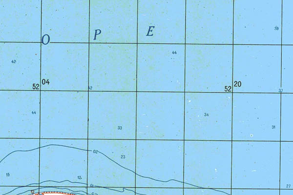 Уменьшенный фрагмент представленной топографической карты S-45-09_10 - Trasa.ru