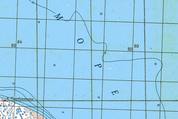 Уменьшенный фрагмент представленной топографической карты S-49-17_18 - Trasa.ru
