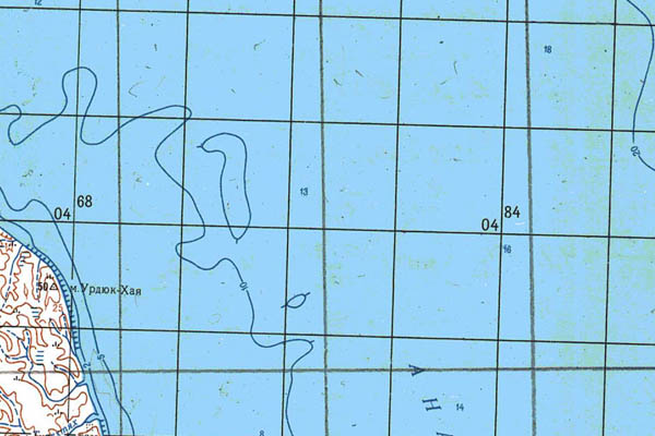 Уменьшенный фрагмент представленной топографической карты S-49-23_24 - Trasa.ru