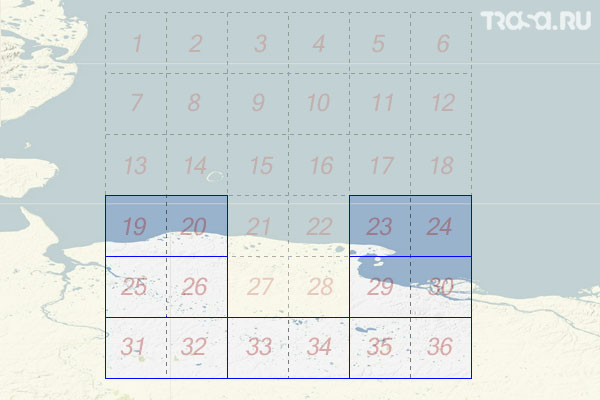 Набор топографических карт квадрата S-50 - Trasa.ru