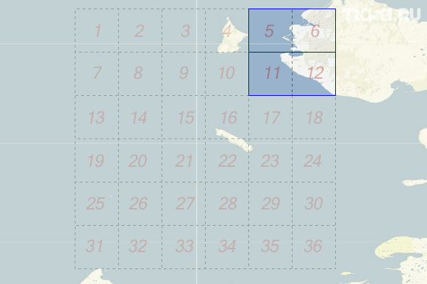 Набор топографических карт квадрата S-53 - Trasa.ru