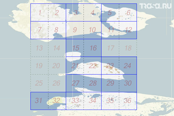 Набор топографических карт квадрата S-54 - Trasa.ru