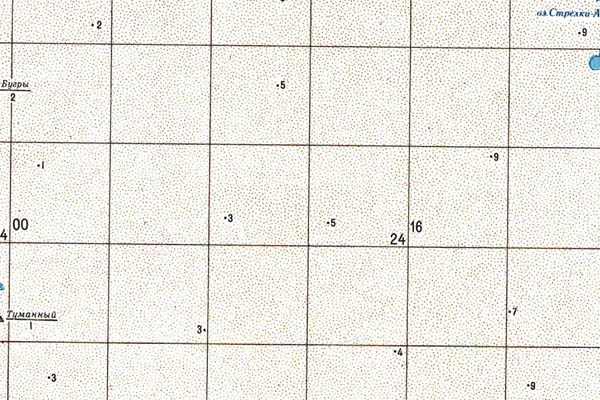 Уменьшенный фрагмент представленной топографической карты S-54-03_04 - Trasa.ru