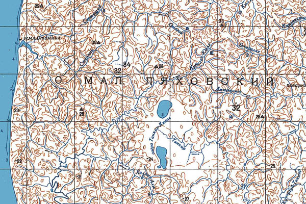 Уменьшенный фрагмент представленной топографической карты S-54-15_16 - Trasa.ru