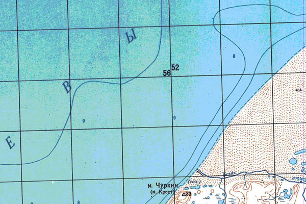 Уменьшенный фрагмент представленной топографической карты S-54-31_32 - Trasa.ru