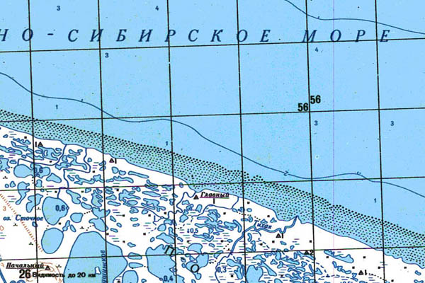 Уменьшенный фрагмент представленной топографической карты S-55-31_32 - Trasa.ru