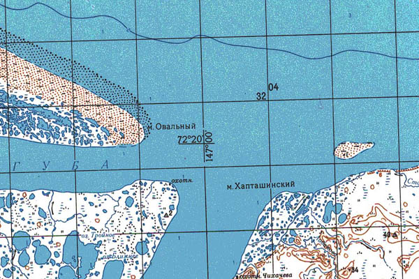 Уменьшенный фрагмент представленной топографической карты S-55-33_34 - Trasa.ru