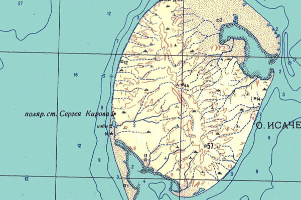 Уменьшенный фрагмент представленной топографической карты T-45-28_29_30 - Trasa.ru