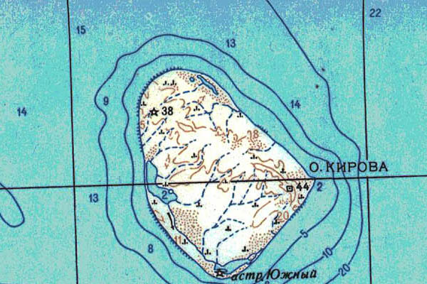Уменьшенный фрагмент представленной топографической карты T-46-19_20_21 - Trasa.ru