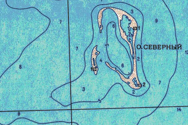 Уменьшенный фрагмент представленной топографической карты T-46-25_26_27 - Trasa.ru
