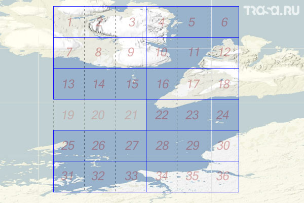 Набор топографических карт квадрата T-47 - Trasa.ru