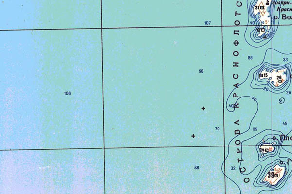 Уменьшенный фрагмент представленной топографической карты T-47-13_14_15 - Trasa.ru