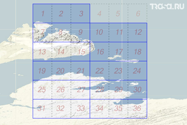 Набор топографических карт квадрата T-48 - Trasa.ru